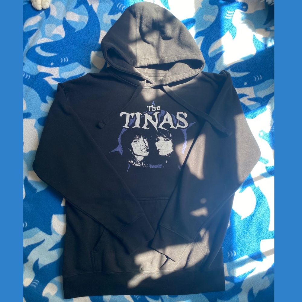 Black Graphic 'TINAS' Hoodie